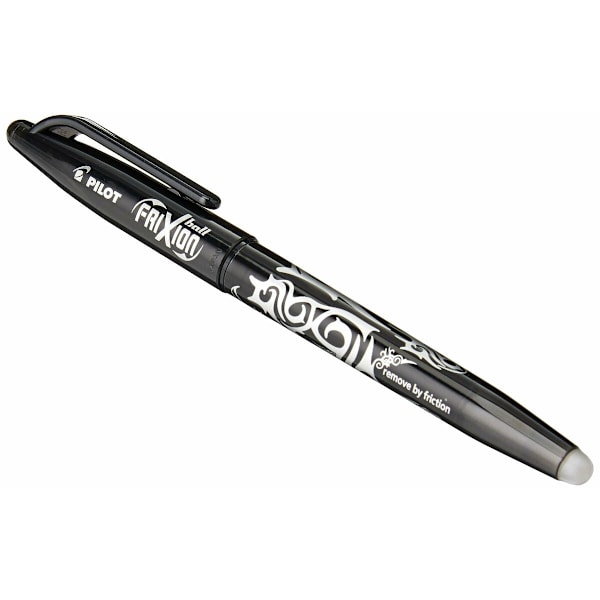 Penna Pilot Frixion Ball Suddbart bläck Svart 0,4 mm 0,7 mm (12