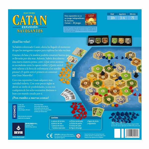 Sällskapsspel Devir Catan: Expansión Navegantes (ES)