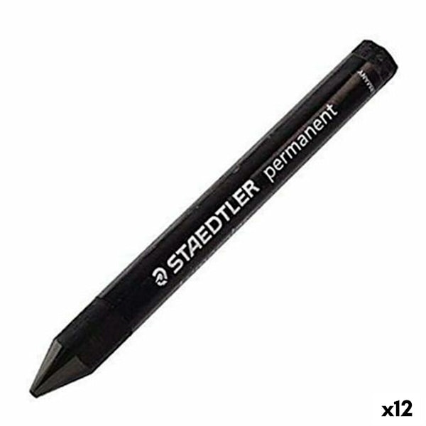 Vaxkrita Staedtler Lumocolor 236-9 Svart Vax (12 antal)