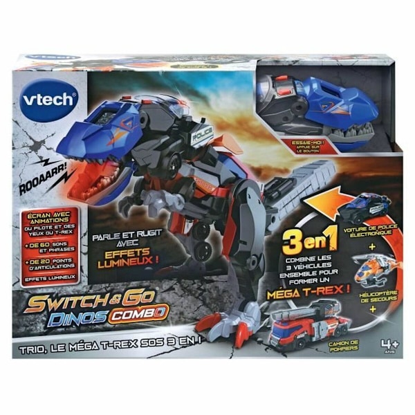 Omvandlingsbar superrobot Vtech Switch & Go Dinos Combo: