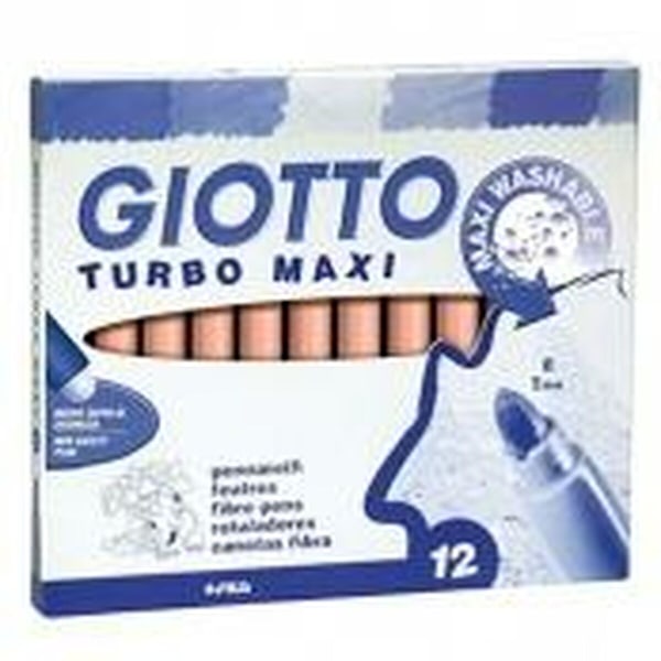Tuschpennor Giotto Turbo Maxi Blå (5 antal)
