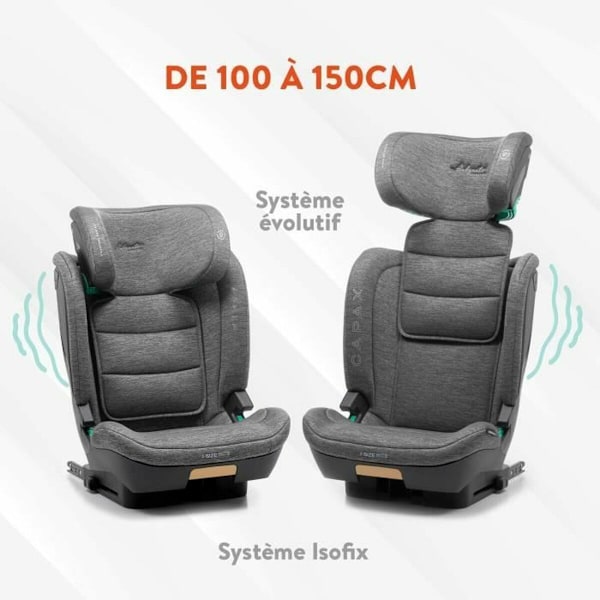 Bilstol Babyauto CAPAX GREY DOBBY Grå II (15-25 kg) Barn ECE