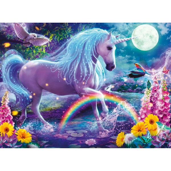 Pussel Ravensburger 12980 Enhörning Glitter XXL 100 Delar