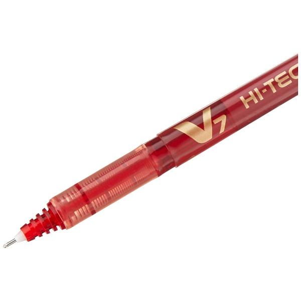 Penna för flytande bläck Pilot V7 Hi-Tecpoint Röd 0,5 mm (12
