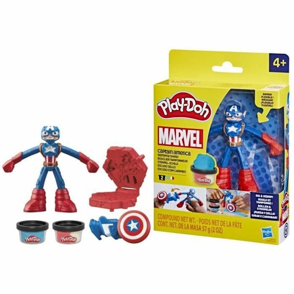 Modellera Spel Play-Doh Capitán América Set Stamper Shield