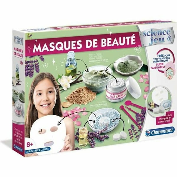 Sminkset för barn Clementoni Science & Jeu Beauty masks (FR)