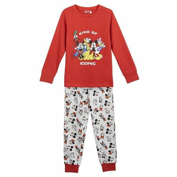 Pyjamas Barn Mickey Mouse Röd 10 år