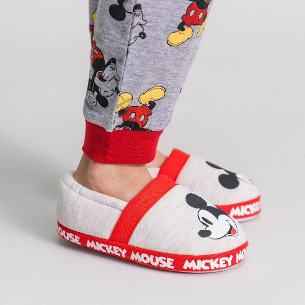 Hustofflor Mickey Mouse Ljusgrå 32-33