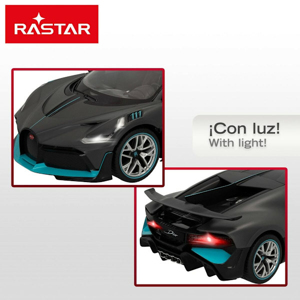 Radiostyrd bil Bugatti Divo 1:14 Mörkgrå (2 antal)