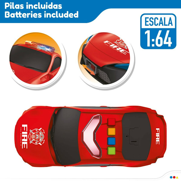 Fordonsspel Speed & Go 30 x 9,5 x 13 cm Brandman Ljus Ljud 4