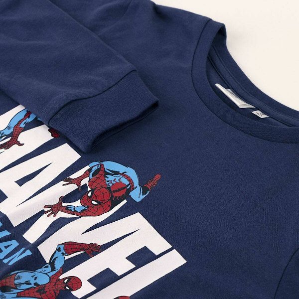 Pyjamas Barn Spider-Man Mörkblå 8 år