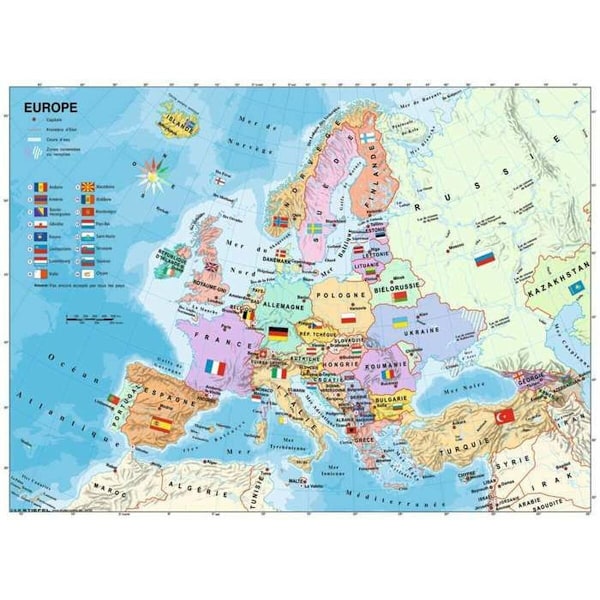 Pussel Ravensburger Carte d'Europe