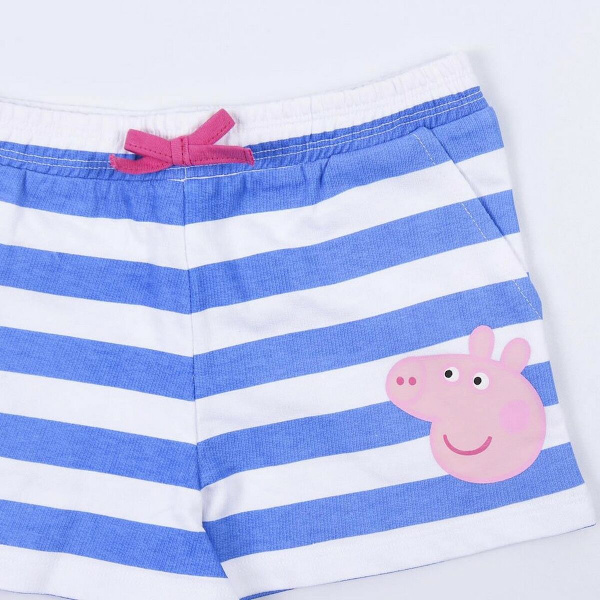 Set av kläder Peppa Pig Vit Blå 2 år