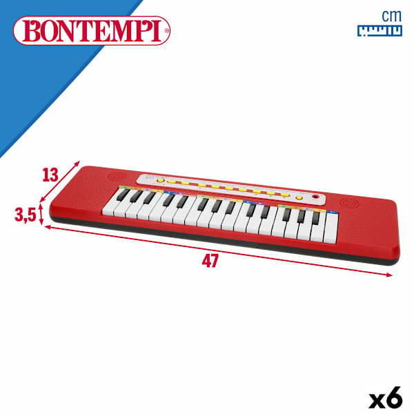 Tangentbord Bontempi 47 x 3,5 x 13 cm (6 antal)