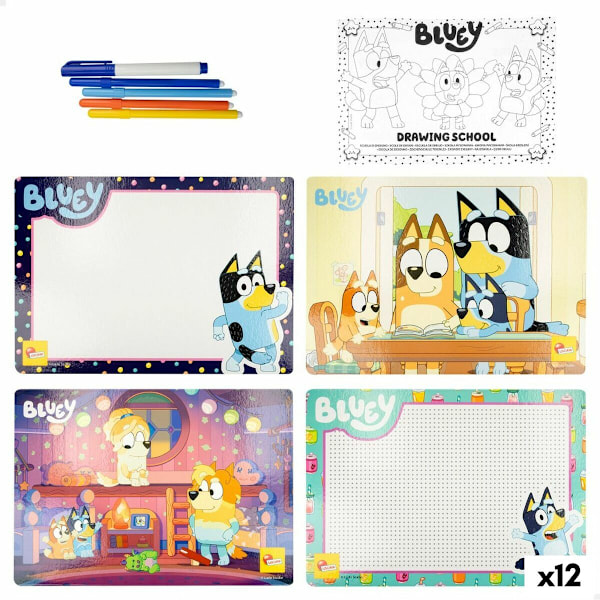 Ritningsset Bluey Pocket Drawing School (12 antal)
