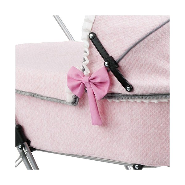 Dockvagn Reig Dolls Pram Rosa 64 cm