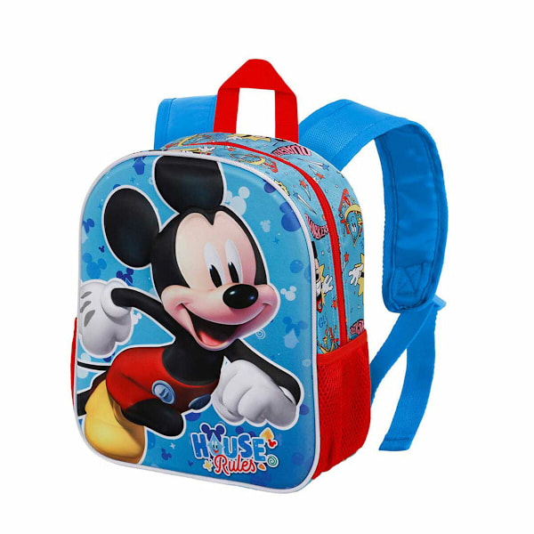 Skolryggsäck 3D Mickey Mouse Karactermania Blå 26 x 11 x 31 cm