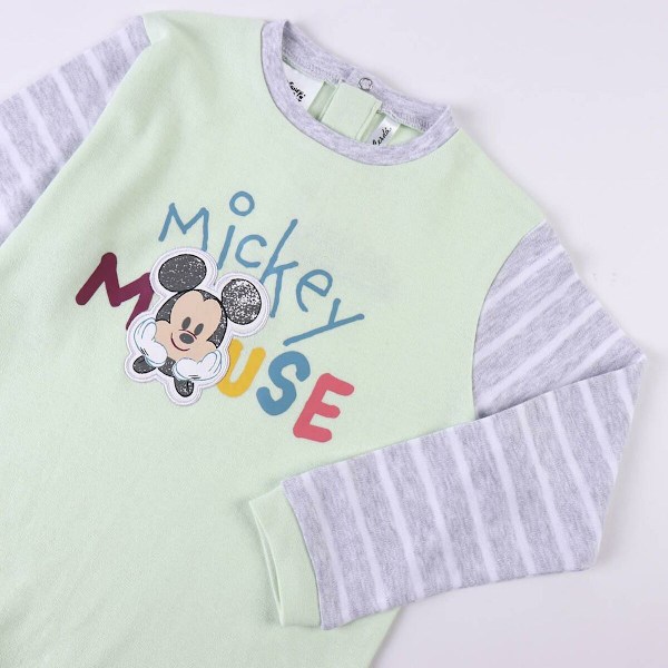 Pyjamas Barn Mickey Mouse Rosa Grön Grå 24 månader