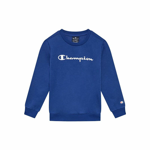 Tröja med huva Unisex Champion Crewneck Blå Vit 11-12 år