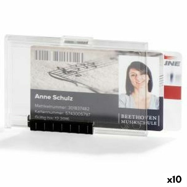ID-kortshållare Durable Duo Transparent Plast 5,4 x 8,7 cm (10