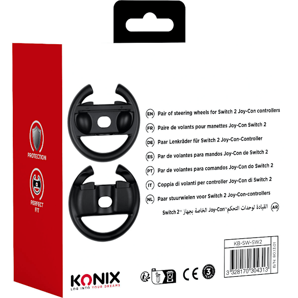 Ratt KONIX Svart Nintendo Switch