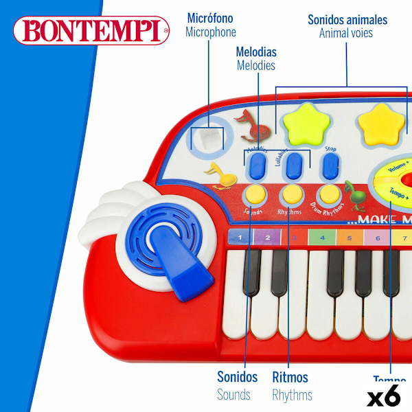 Elpiano Bontempi 38 x 18 x 17 cm (6 antal)