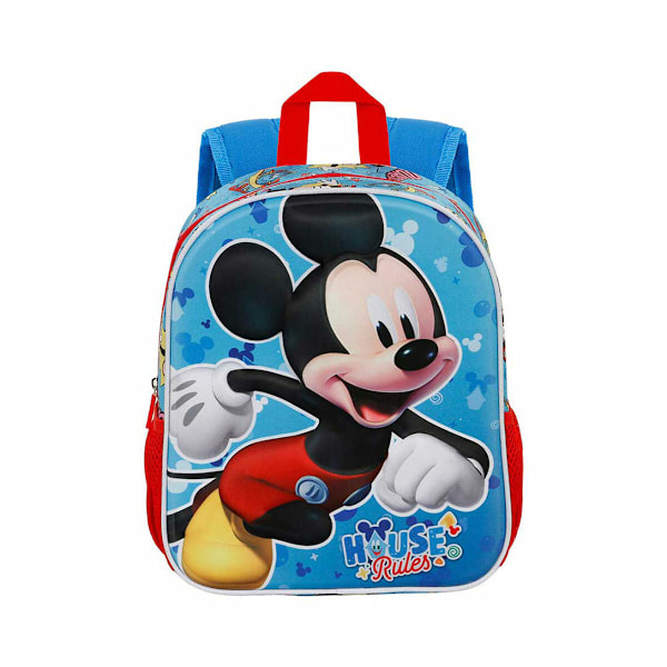 Skolryggsäck 3D Mickey Mouse Karactermania Blå 26 x 11 x 31 cm