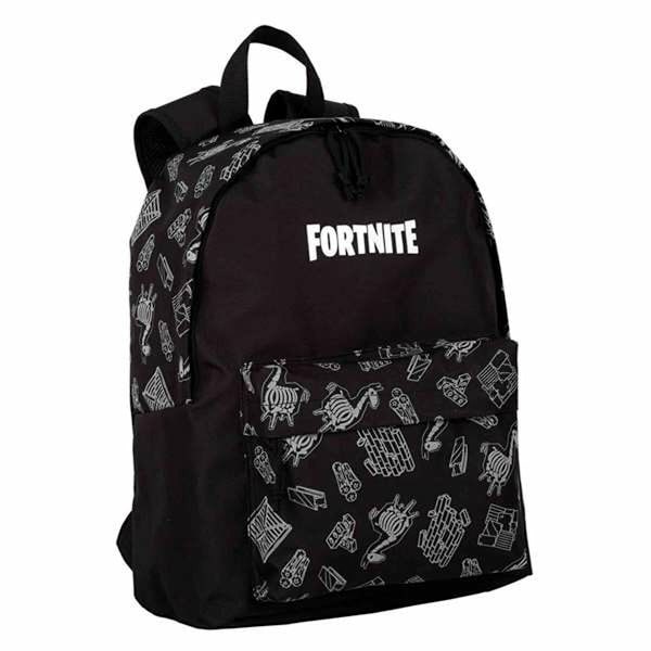 Skolryggsäck Fortnite Dark black Svart 41 x 31 x 13,5 cm
