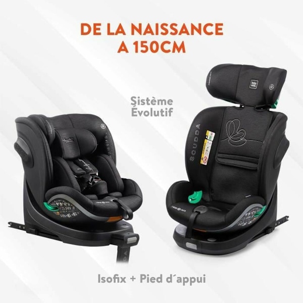 Bilstol Babyauto SCUDDA GREY DOBBY Grå 0 (de 0 a 10 kilos) 0+