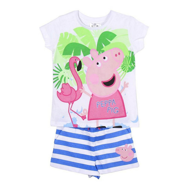 Set av kläder Peppa Pig Vit Blå 2 år