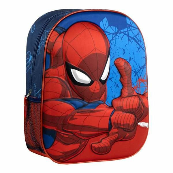 Skolryggsäck 3D Spider-Man Blå 25,0 x 31,0 x 10,0 cm