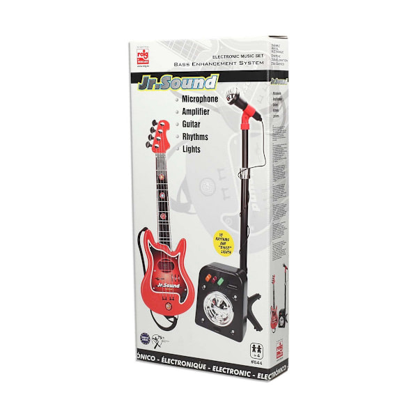 Gitarr för barn Reig Mikrofon Röd