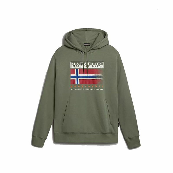 Tröja med huva Unisex Napapijri B-Kreis H Mörkgrön M
