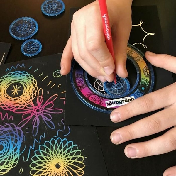 Ritningsset Spirograph Silverlit Svart