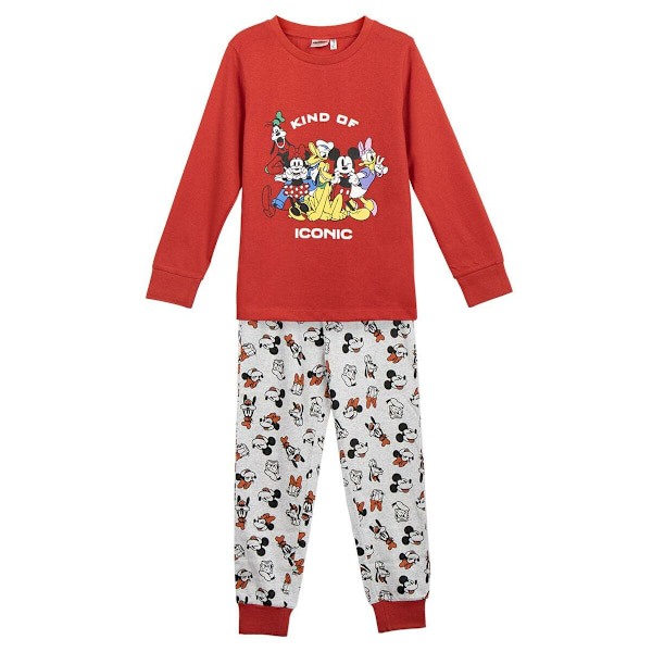 Pyjamas Barn Mickey Mouse Röd 10 år