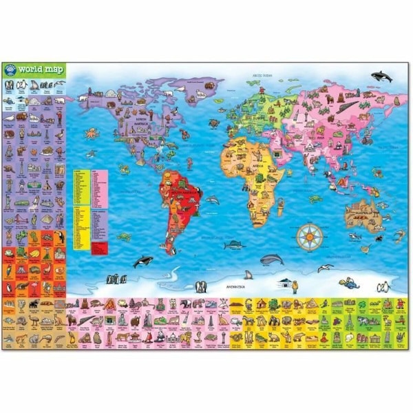 Pussel Orchard World Map (FR)