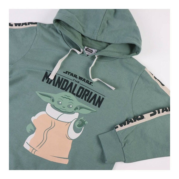 Tröja med huva Unisex The Mandalorian Grön 10 år