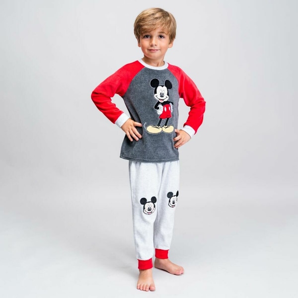 Pyjamas Barn Mickey Mouse Grå 4 år
