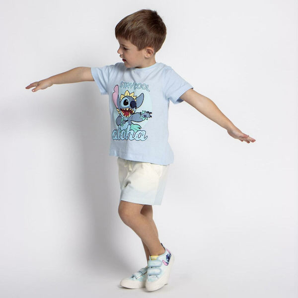 Pyjamas Barn Stitch Ljusblå 10 år