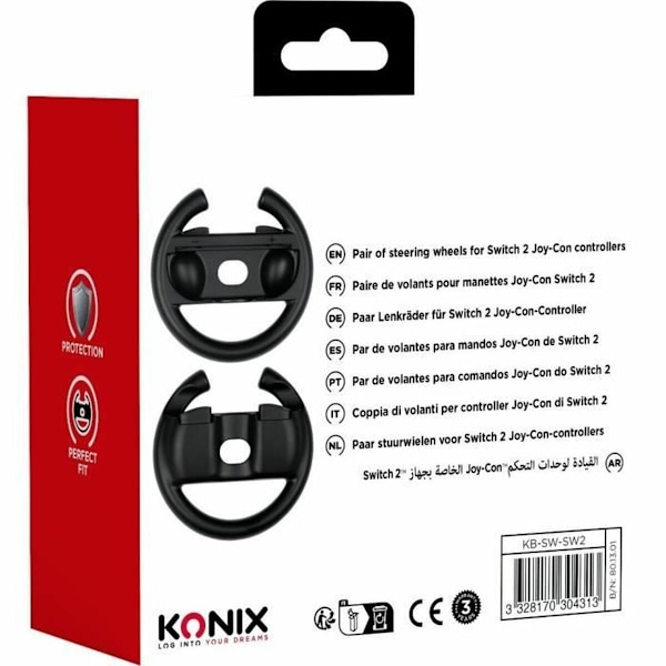 Ratt KONIX Svart Nintendo Switch