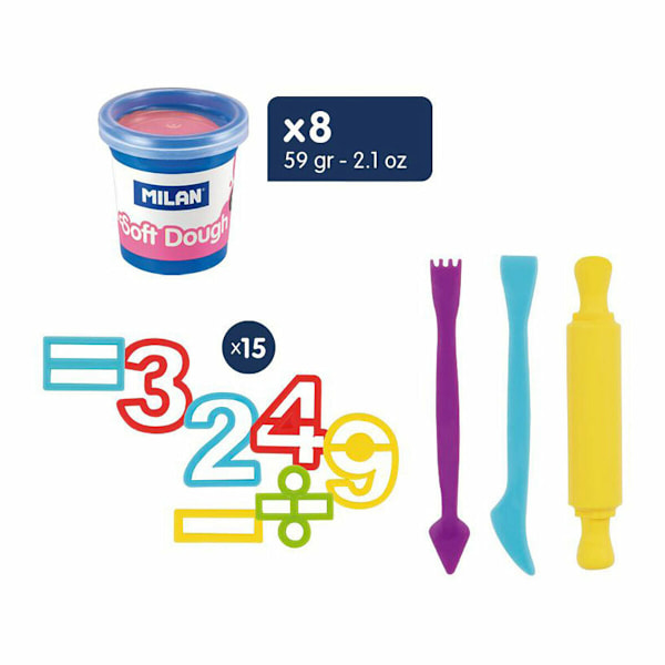 Modell-lera Milan Soft Dough Lots of Numvers