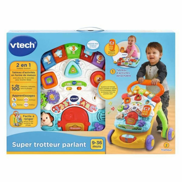 Trehjuling Vtech Super Trotteur Parlant 2 En 1 Orange (FR)