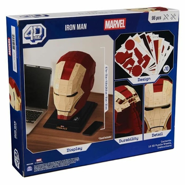 Byggsats Marvel Iron Man 96 Delar 24,6 x 19 x 30 cm Multicolour