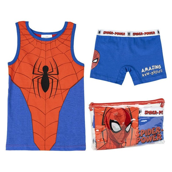 Pyjamas Barn Spider-Man Röd Blå 4 år