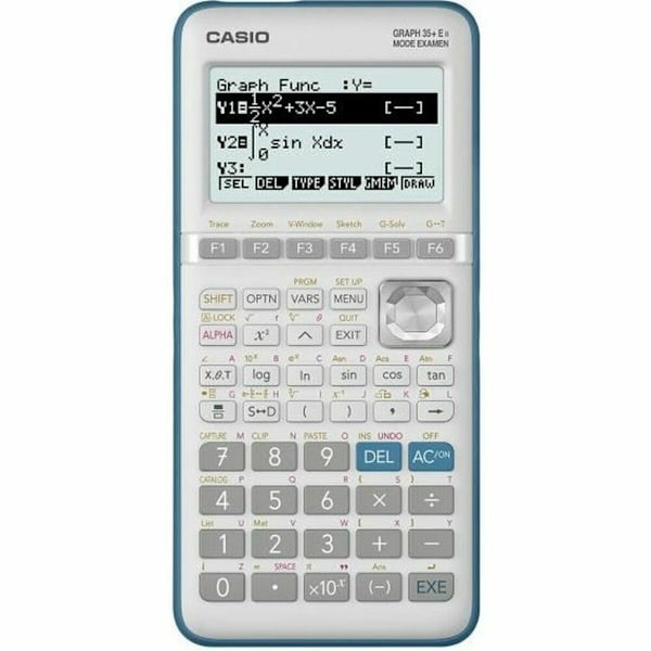 Vetenskaplig Kalkylator Casio Graph 35+E II Grå, Turkos