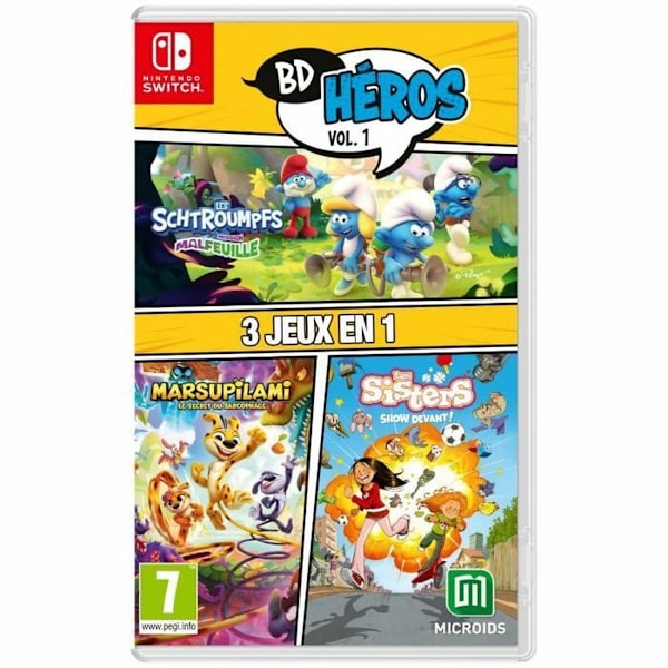 TV-spel för Switch Microids 3 in 1: Marsupilami + Les Sisters +