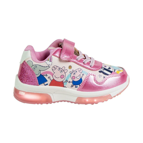 Skor i ledig stil med LED-ljus Peppa Pig Rosa 26