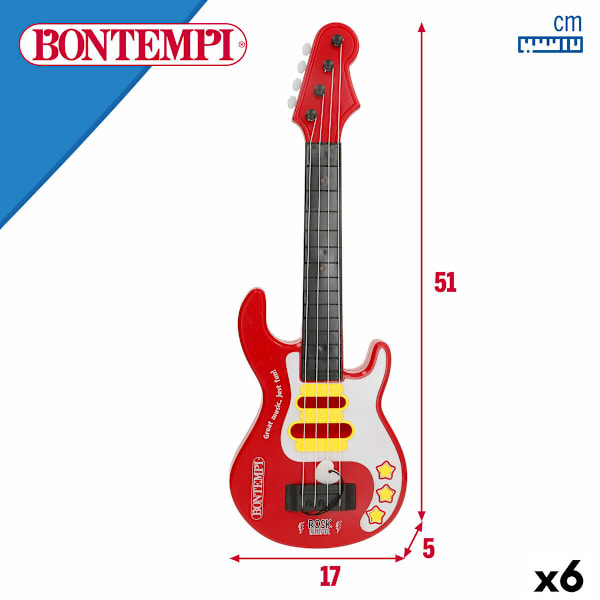 Gitarr för barn Bontempi 17 x 51 x 5 cm (6 antal)