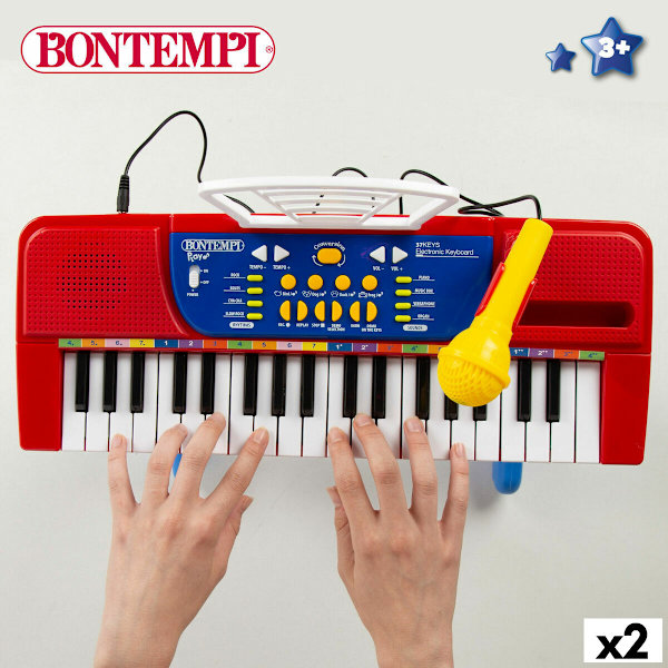 Tangentbord 37 Tangenter Bontempi 43 x 56 x 23 cm (2 antal)