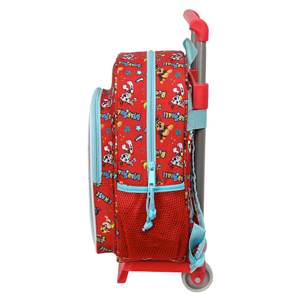 Skolväska med hjul The Paw Patrol Funday Blå Röd 26 x 34 x 11 cm